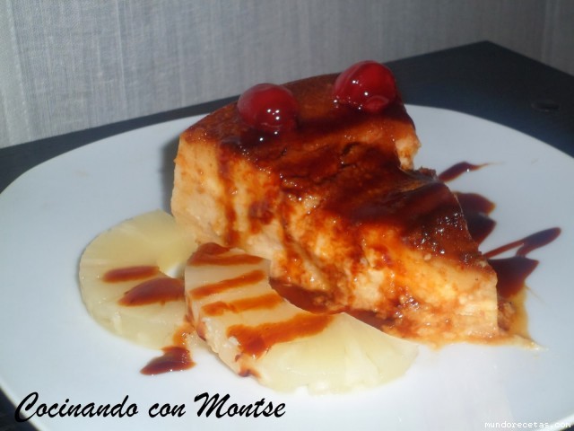 Receta de Pudin de piña al microondas Receta de Pudin de piña al microondas