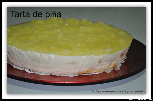 Receta de Postre de queso y piña Receta de Postre de queso y piña