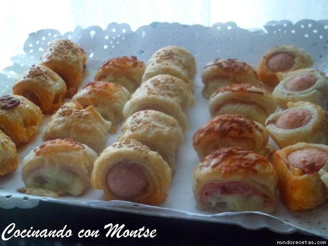 Receta de Surtido de hojaldres salados Receta de Surtido de hojaldres salados
