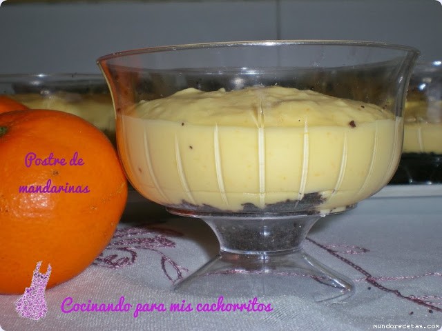 Receta de Postre de mandarinas Receta de Postre de mandarinas