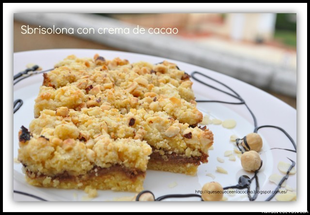 Receta de Sbrisolona con crema de cacao Receta de Sbrisolona con crema de cacao