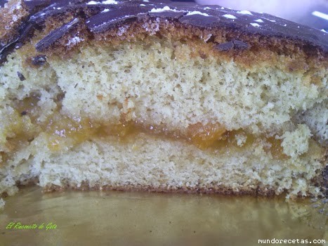Receta de Tarta de Chocolate con Melocotón Receta de Tarta de Chocolate con Melocotón
