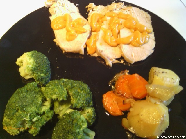 Receta de Lomo al Horno con Verduras en Pyrex