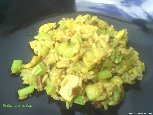 Receta de Variado de Arroz con Calabacn y Pollo