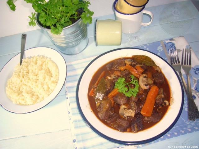 Receta de Boeuf Bourguignon