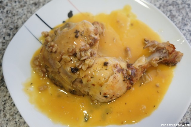 Receta de Pollo a la naranja asado Receta de Pollo a la naranja asado