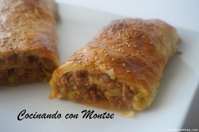 Receta de Hojaldre de carne y torta de queso de oveja Receta de Hojaldre de carne y torta de queso de oveja