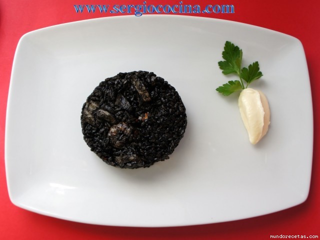 Receta de Arroz negro sepia Receta de Arroz negro sepia