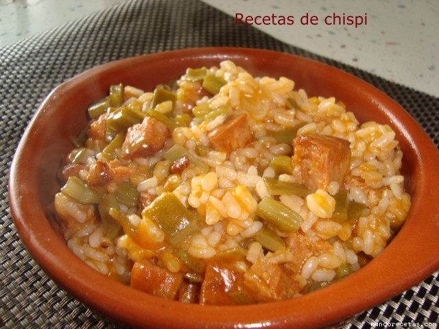 Receta de arroz con chorizo y judias verdes de chispi57 Receta de arroz con chorizo y judias verdes de chispi57