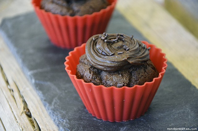 Receta de Cupcakes de chocolatee!!