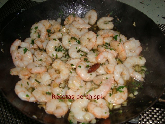 Receta de Gambas al ajillo de chispi57 Receta de Gambas al ajillo de chispi57