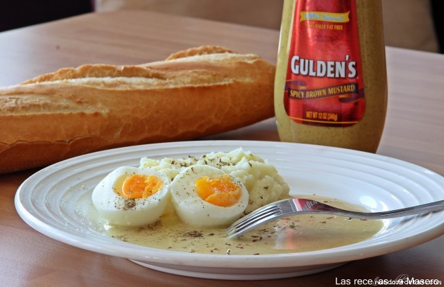 Receta de Huevos a la mostaza.