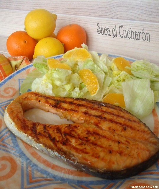 Receta de Salmón glaseado con miel y cítricos Receta de Salmón glaseado con miel y cítricos