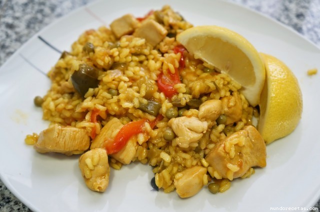 Receta de Paella de pollo Receta de Paella de pollo