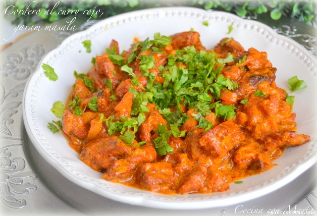 Receta de Cordero al curry rojo, garam masala por Cocina con Marta Receta de Cordero al curry rojo, garam masala por Cocina con Marta