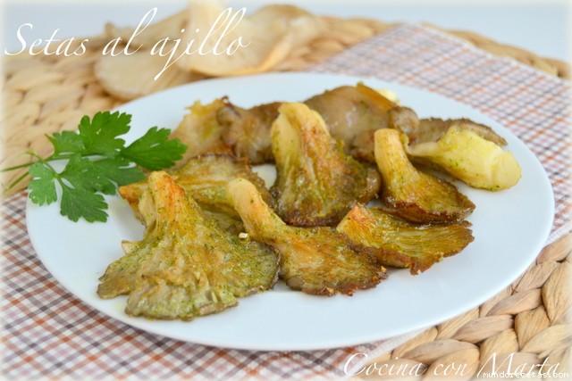 Receta de Setas al ajillo por Cocina con Marta Receta de Setas al ajillo por Cocina con Marta