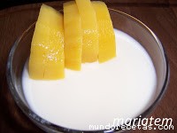 Receta de Panna Cotta con mango Receta de Panna Cotta con mango
