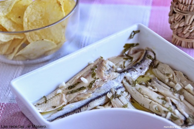 Receta de Boquerones en vinagre.