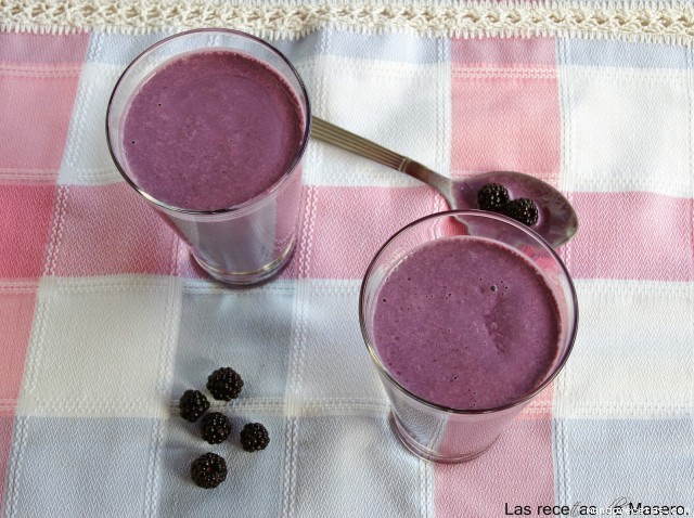 Receta de Batido de moras. Receta de Batido de moras.