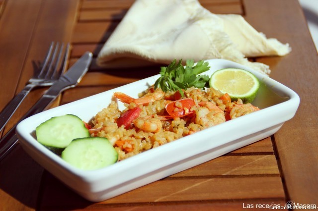 Receta de Arroz frito con gambas thai (Khao Pad Koong)