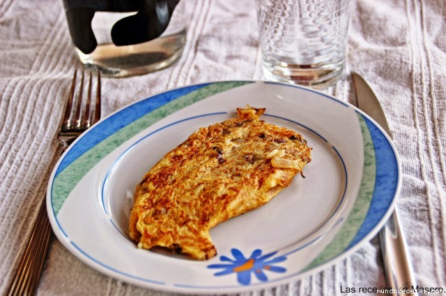 Receta de Tortilla de arroz y cebolla Receta de Tortilla de arroz y cebolla