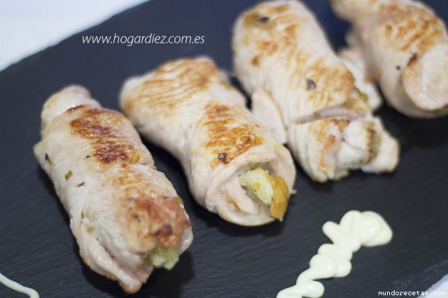 Receta de Filetes de pavo rellenos Receta de Filetes de pavo rellenos