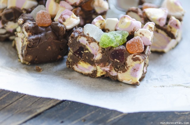 Receta de Rocky road Receta de Rocky road