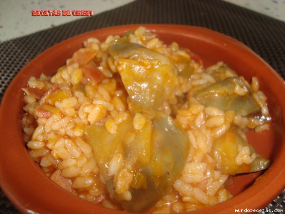 Receta de Arroz con alcachofas de chispi57 Receta de Arroz con alcachofas de chispi57