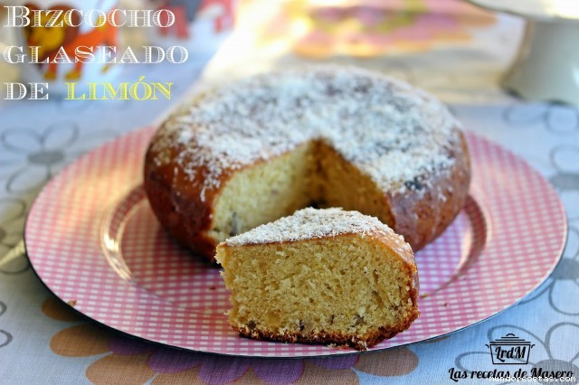Receta de Bizcocho glaseado de limón Receta de Bizcocho glaseado de limón