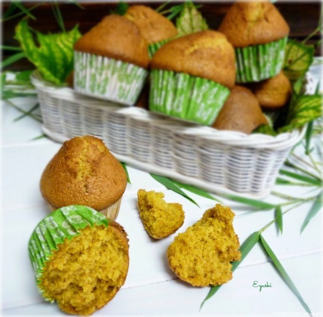 Receta de Magdalenas de zanahoria y canela