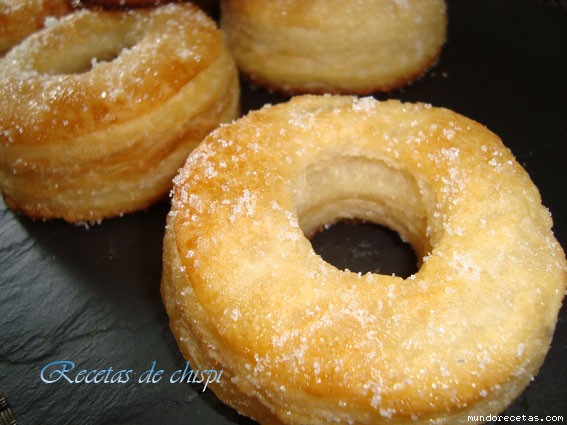 Receta de Donuts de hojaldre de chispi57 Receta de Donuts de hojaldre de chispi57