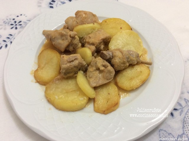 Receta de Conejo en salsa de almendras AMC Receta de Conejo en salsa de almendras AMC