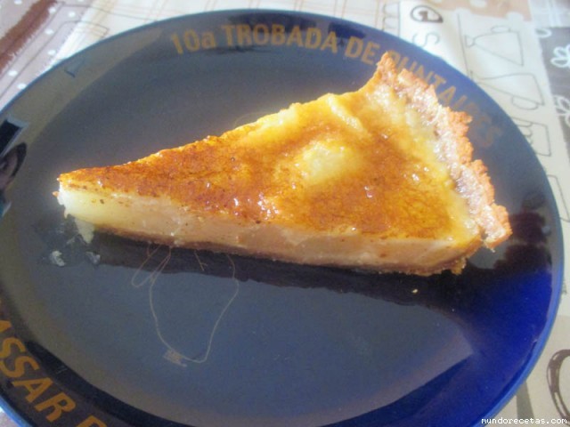 Receta de Tarta de peras y vainilla Receta de Tarta de peras y vainilla