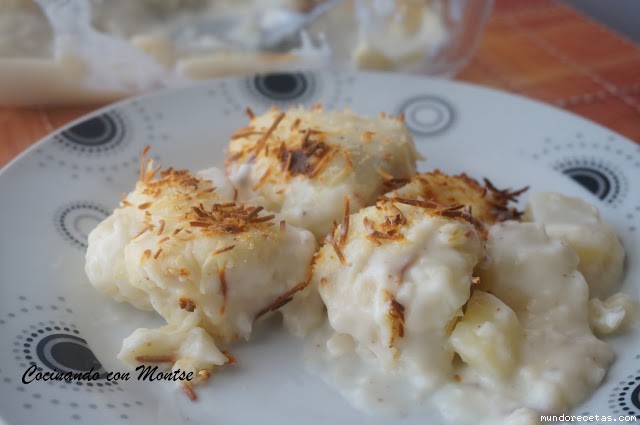 Receta de Coliflor con bechamel al horno Receta de Coliflor con bechamel al horno