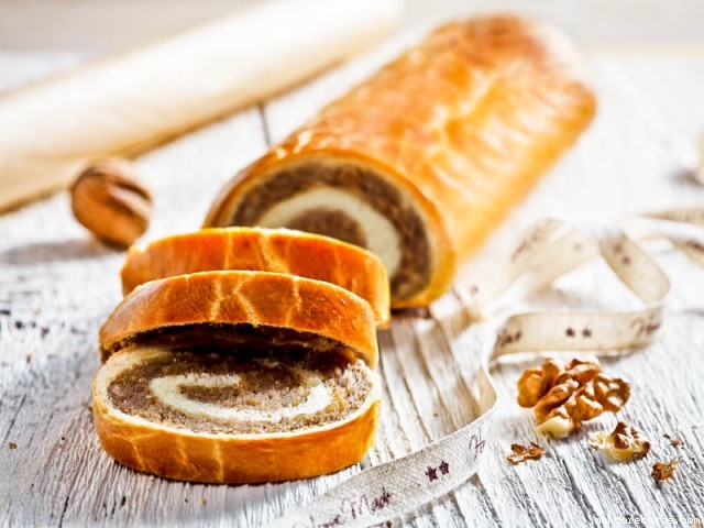 Receta de Pastel húngaro de Navidad con frutos secos Receta de Pastel húngaro de Navidad con frutos secos