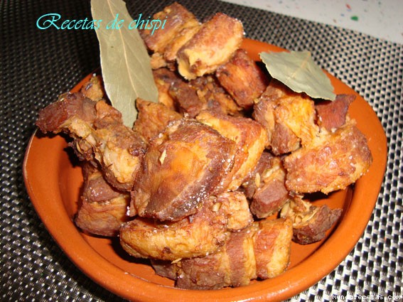 Receta de Chicharrones con manteca colorá de chispi57 Receta de Chicharrones con manteca colorá de chispi57