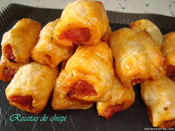 Receta de Aperitivo de hojaldre con chorizo de chispi57 Receta de Aperitivo de hojaldre con chorizo de chispi57